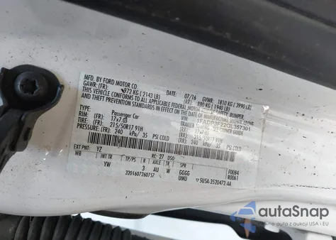 2016 Ford Focus Se from USA, damaged, VIN 1FADP3F22GL357301